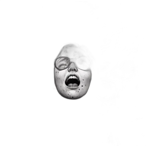 face, mask, creature, hair transparent PNG cut-out