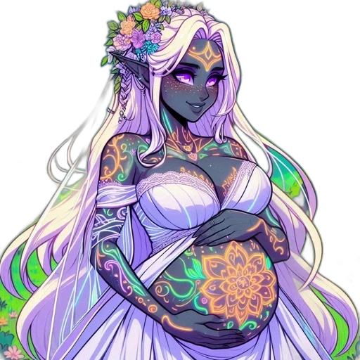 dress, fantasy art, pixel art, concept art transparent PNG cut-out