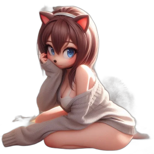 creature, animal, dress, staff transparent PNG cut-out