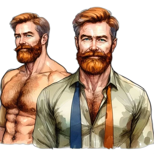 comic book art, concept art, watercolor, fantasy art transparent PNG cut-out