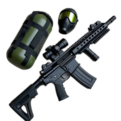 weapon, 3d render, concept art, pixel art transparent PNG cut-out