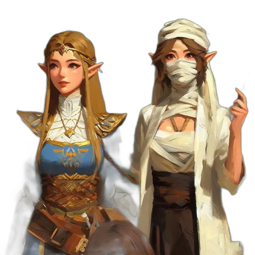 staff, jewelry, crown, fantasy art transparent PNG cut-out