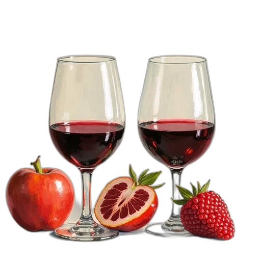 food, photorealistic, 3d render, red transparent PNG cut-out