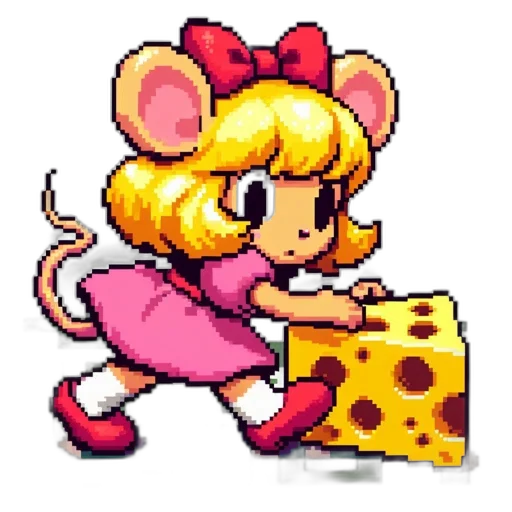 food, weapon, animal, pixel art transparent PNG cut-out
