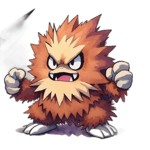 creature, animal, hair, staff transparent PNG cut-out