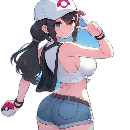 hat, dress, staff, weapon transparent PNG cut-out