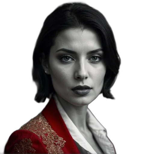 face, staff, jewelry, jacket transparent PNG cut-out