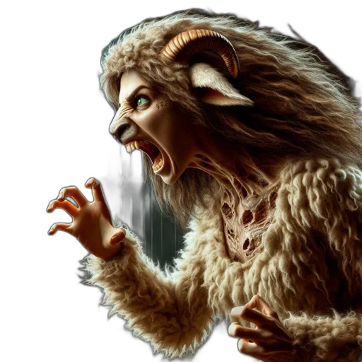 creature, animal, face, fantasy art transparent PNG cut-out