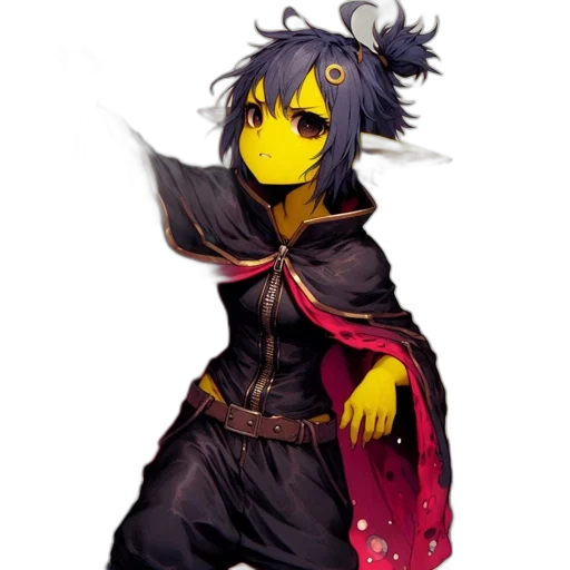 staff, mask, dragon, dress transparent PNG cut-out