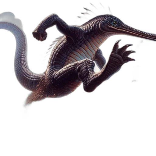 dragon, creature, animal, staff transparent PNG cut-out