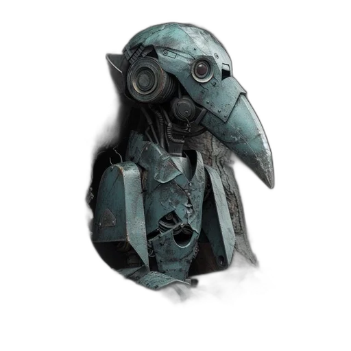 mask, robot, creature, jacket transparent PNG cut-out