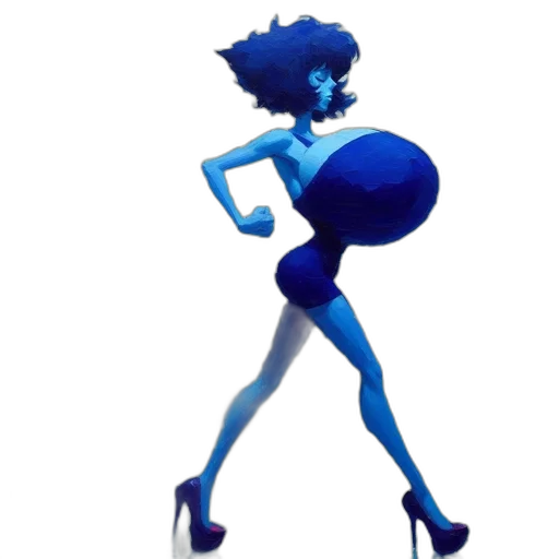 dress, robot, creature, staff transparent PNG cut-out