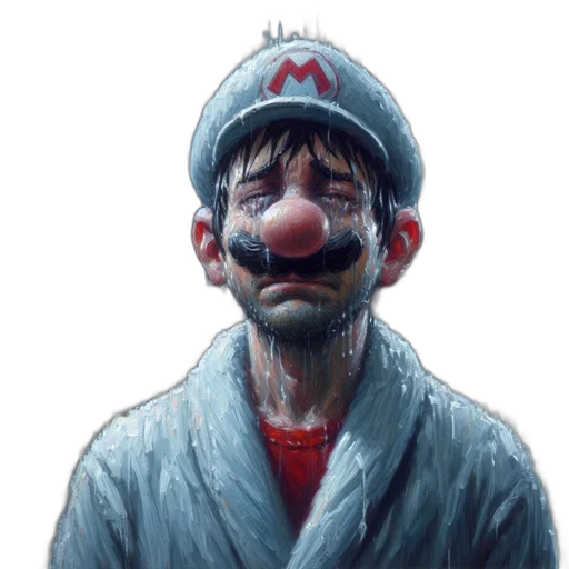 face, hat, mask, staff transparent PNG cut-out