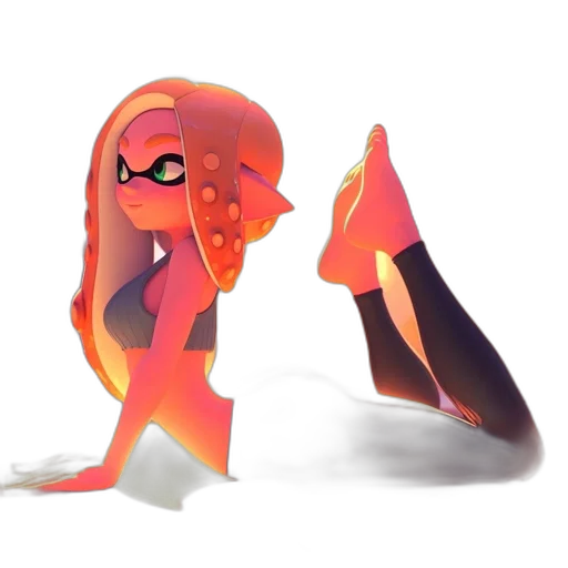 weapon, creature, mask, hair transparent PNG cut-out