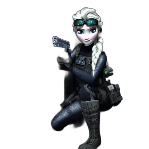 staff, weapon, jacket, robot transparent PNG cut-out