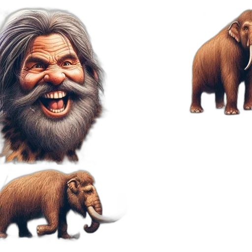 animal, creature, concept art, 3d render transparent PNG cut-out
