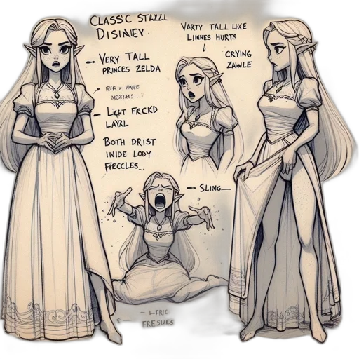 dress, concept art, fantasy art, comic book art transparent PNG cut-out