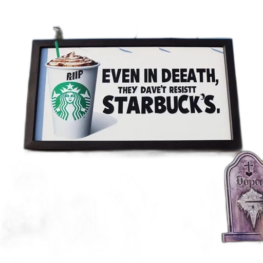 vaporwave, outdoor, billboard, advertises transparent PNG cut-out