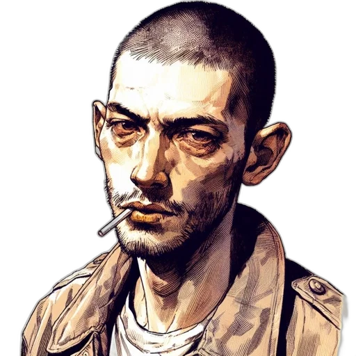 jacket, face, staff, mask transparent PNG cut-out