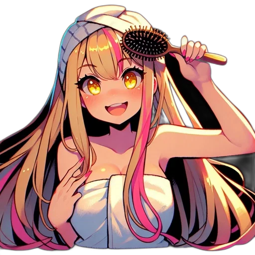 hair, hat, crown, staff transparent PNG cut-out