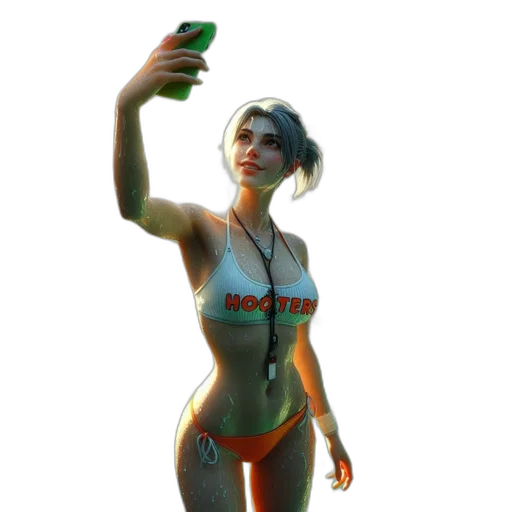 dress, bottle, staff, robot transparent PNG cut-out