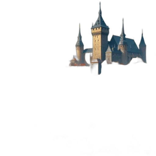 crown, building, staff, dragon transparent PNG cut-out