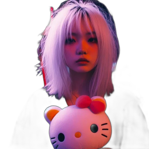 creature, face, hair, mask transparent PNG cut-out