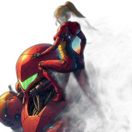 robot, concept art, comic book art, fantasy art transparent PNG cut-out