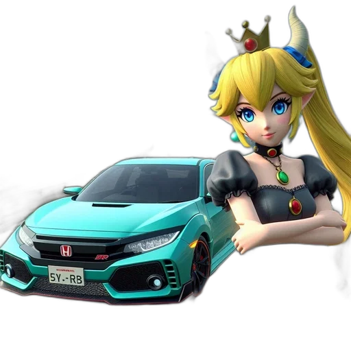 car, weapon, dragon, 3d render transparent PNG cut-out