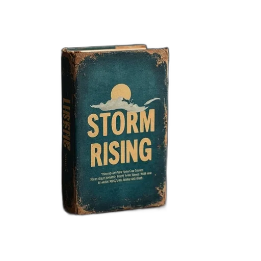 book, titled, storm, rising transparent PNG cut-out
