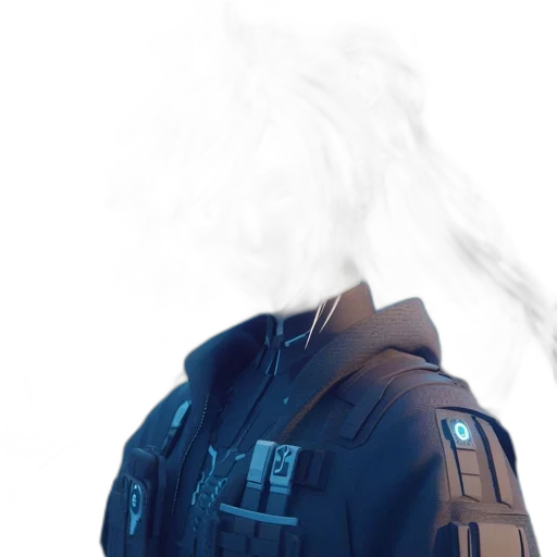 jacket, mask, robot, face transparent PNG cut-out