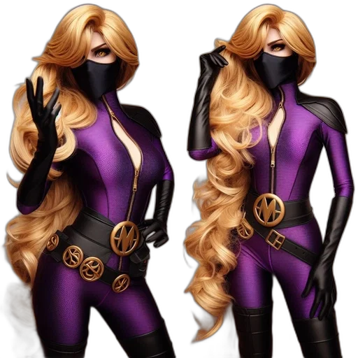 hair, mask, concept art, 3d render transparent PNG cut-out