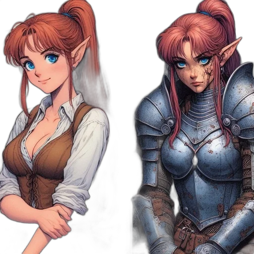 fantasy art, concept art, pixel art, comic book art transparent PNG cut-out