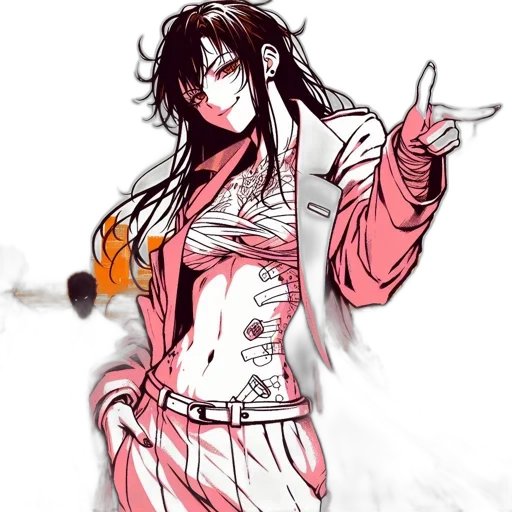 concept art, anime, fantasy art, comic book art transparent PNG cut-out