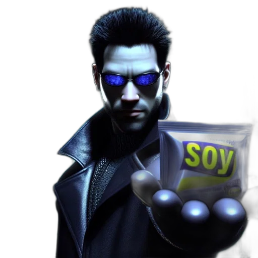 jacket, food, mask, 3d render transparent PNG cut-out