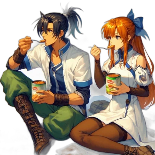 food, anime, concept art, pixel art transparent PNG cut-out