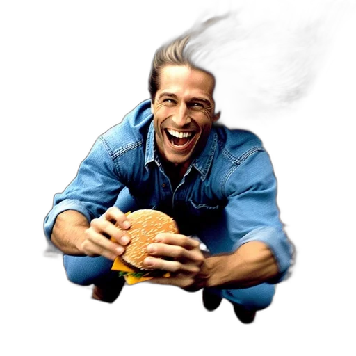 face, staff, jacket, hair transparent PNG cut-out