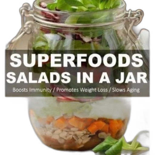 food, superfoods, salads, jar transparent PNG cut-out
