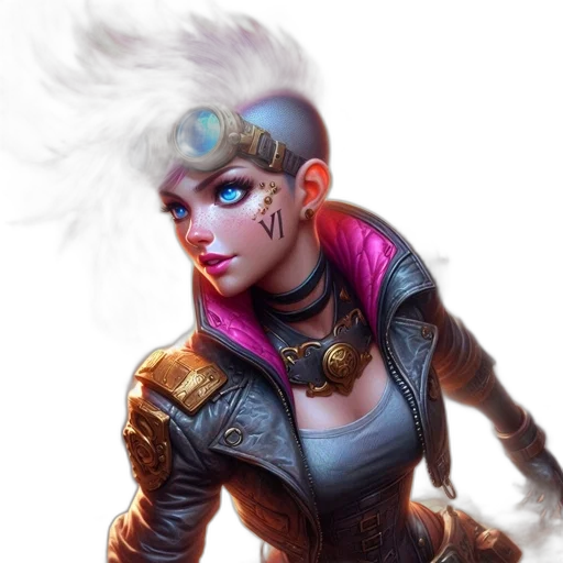 face, jacket, staff, fantasy art transparent PNG cut-out