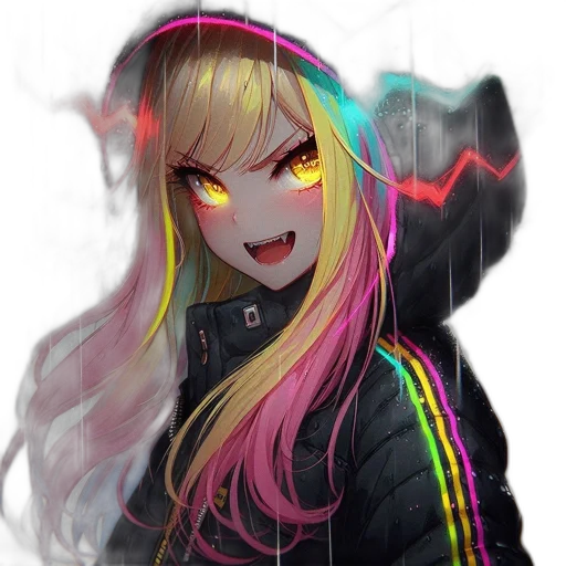 jacket, hair, face, staff transparent PNG cut-out