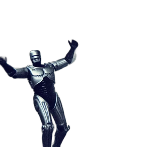 robot, sword, 3d render, concept art transparent PNG cut-out