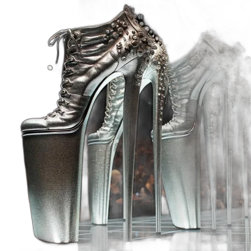 shoes, 3d render, close-up, model transparent PNG cut-out