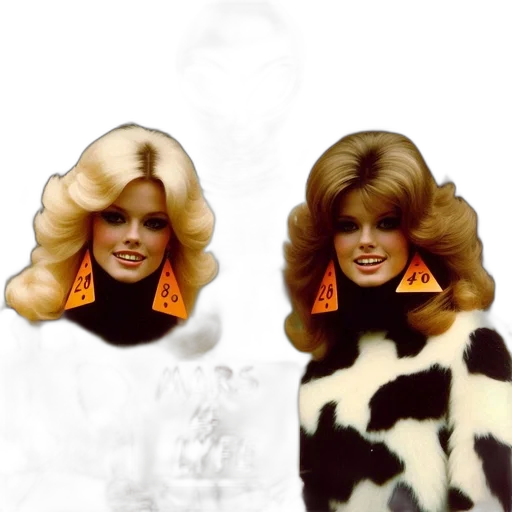 hair, hat, photorealistic, two transparent PNG cut-out