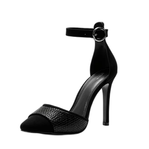 shoes, 3d render, high-heeled, sandal transparent PNG cut-out