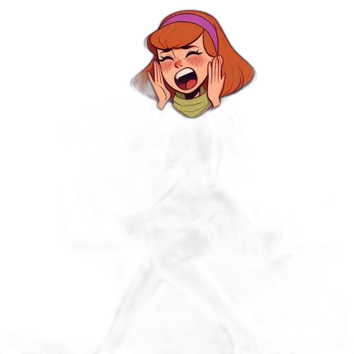 dress, staff, face, creature transparent PNG cut-out