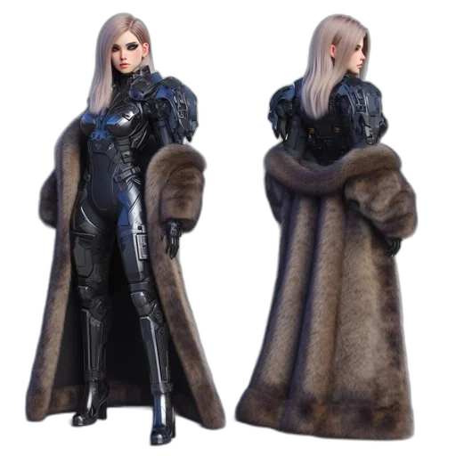 jacket, concept art, 3d render, fantasy art transparent PNG cut-out