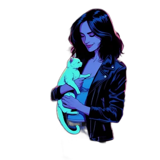 jacket, concept art, comic book art, pixel art transparent PNG cut-out