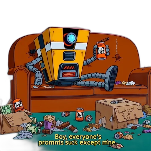 robot, furniture, car, cyberpunk transparent PNG cut-out