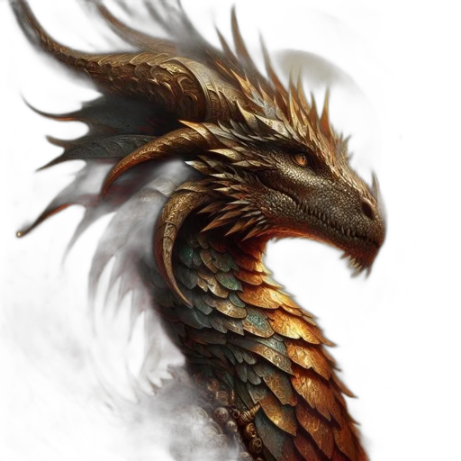 dragon, creature, staff, animal transparent PNG cut-out