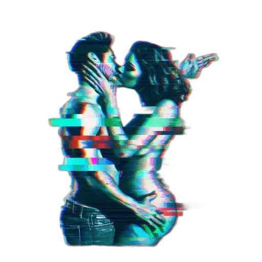 jacket, robot, pixel art, vaporwave transparent PNG cut-out